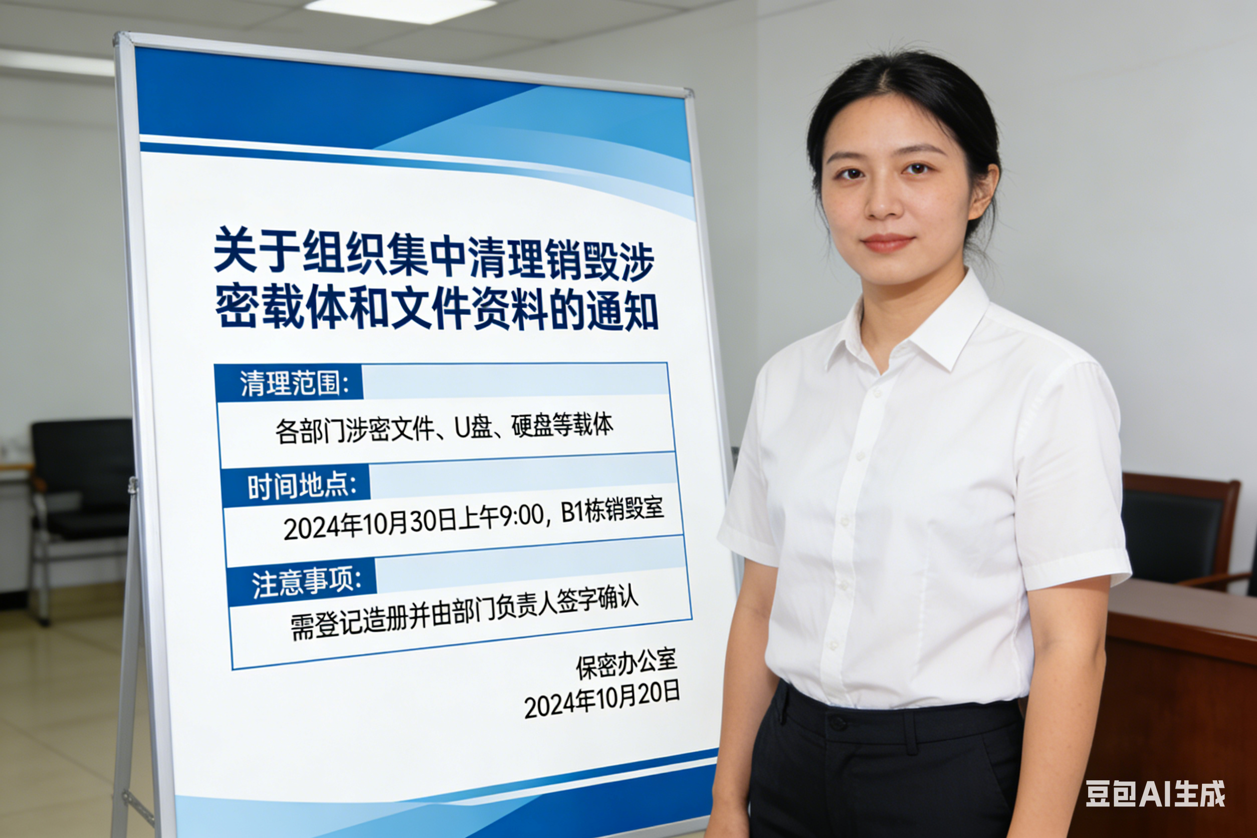 关于组织集中清理销毁涉密载体和文件资料的通知-保密销毁  